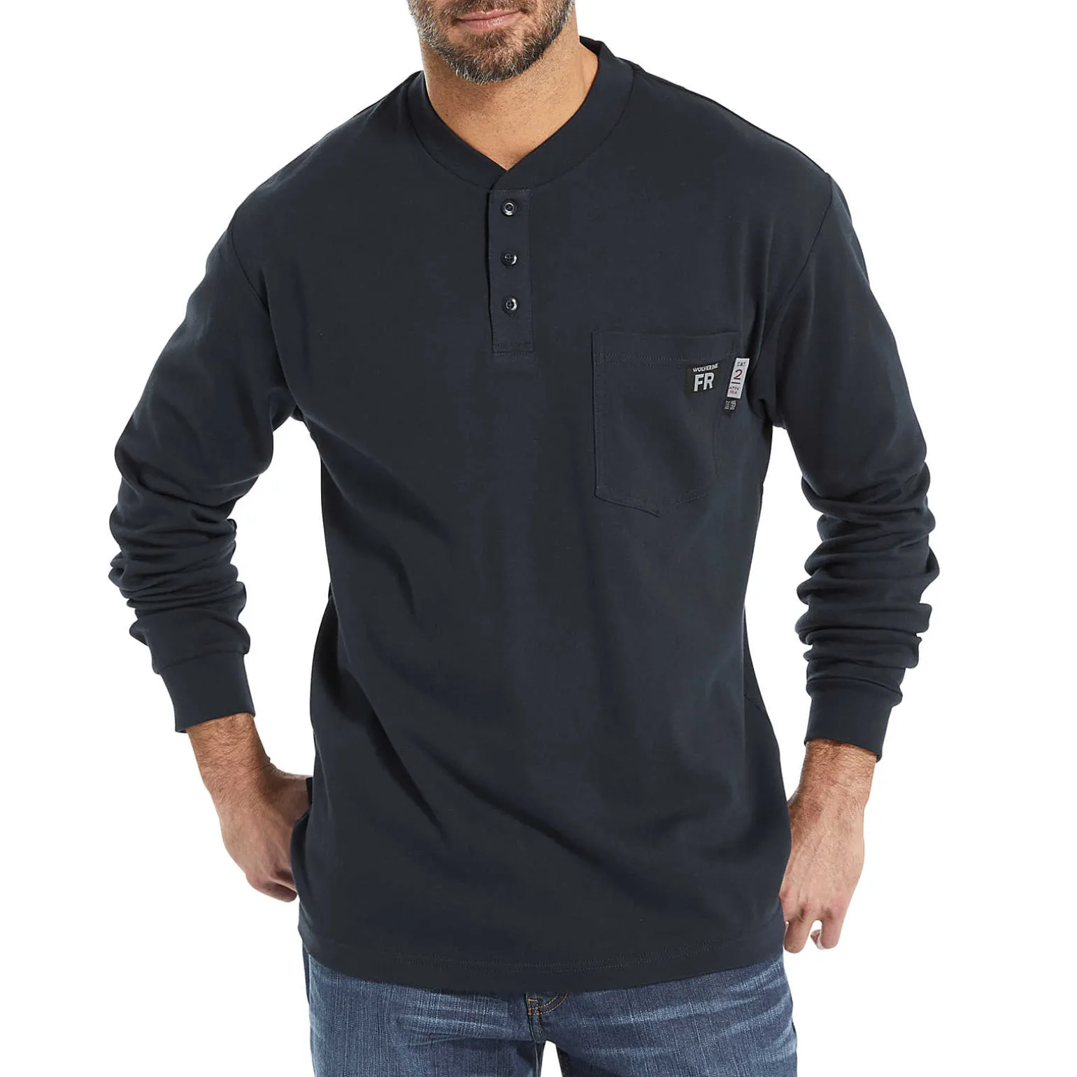 FR Long Sleeve Henley