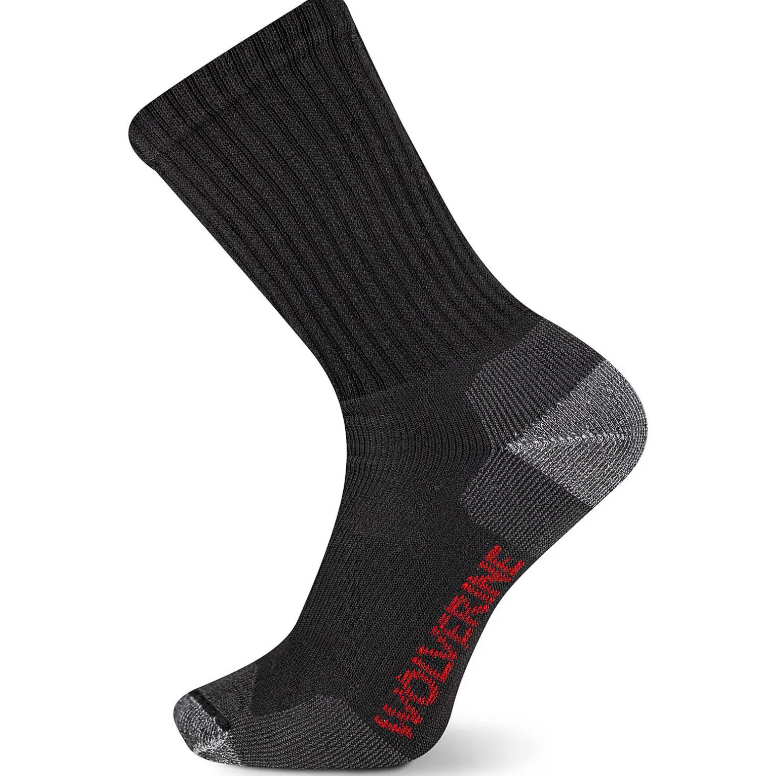 2-PK Safety-Toe Moisture-Wicking Crew Sock