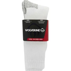2-PK Steel-Toe Cotton Crew Sock