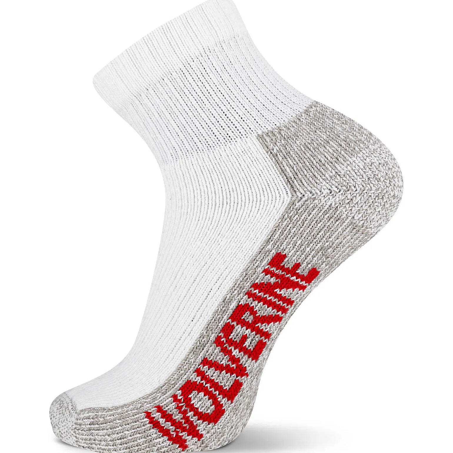 2-PK Steel-Toe Cotton Quarter Sock