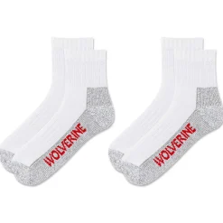 2-PK Steel-Toe Cotton Quarter Sock