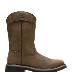 Rancher Pull-Tab Waterproof Steel-Toe Wellington Work Boot