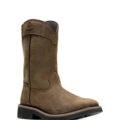 Rancher Pull-Tab Waterproof Steel-Toe Wellington Work Boot