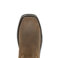 Rancher Pull-Tab Waterproof Steel-Toe Wellington Work Boot